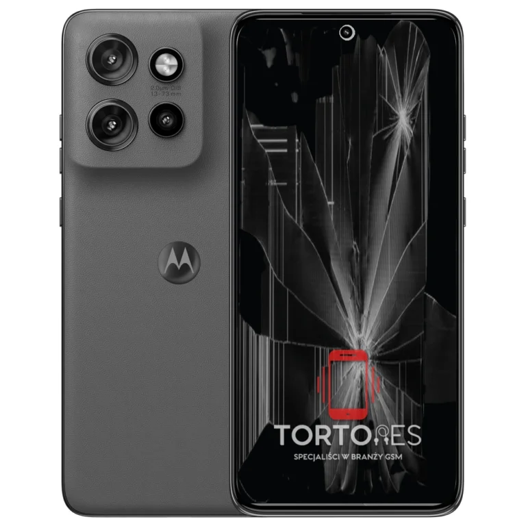Motorola Edge 60 Neo z ilustracją pękniętego wyświetlacza - wymiana zbitego wyświetlacza