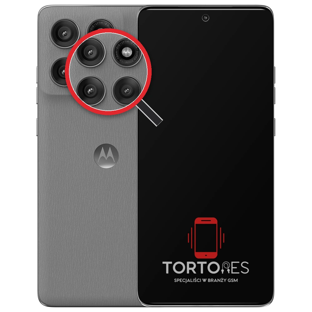 Motorola Edge 60 Pro z lupą na tylnych aparatach - wymiana tylnej kamery