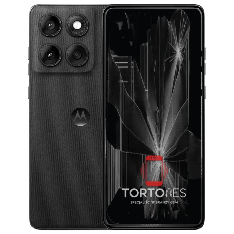 Motorola Edge 60 z ilustracją pękniętego wyświetlacza - wymiana zbitego wyświetlacza