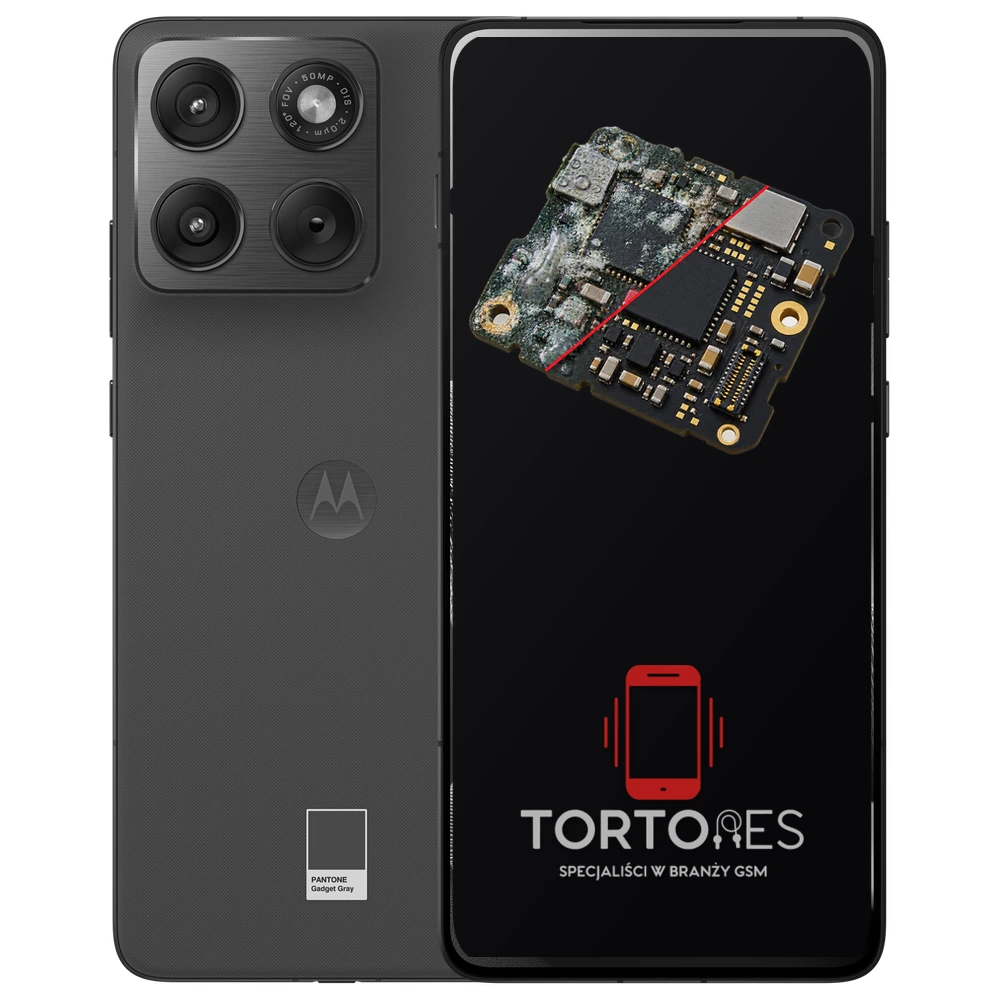 Motorola Edge 70 z ilustracją zalania - czyszczenie po zalaniu