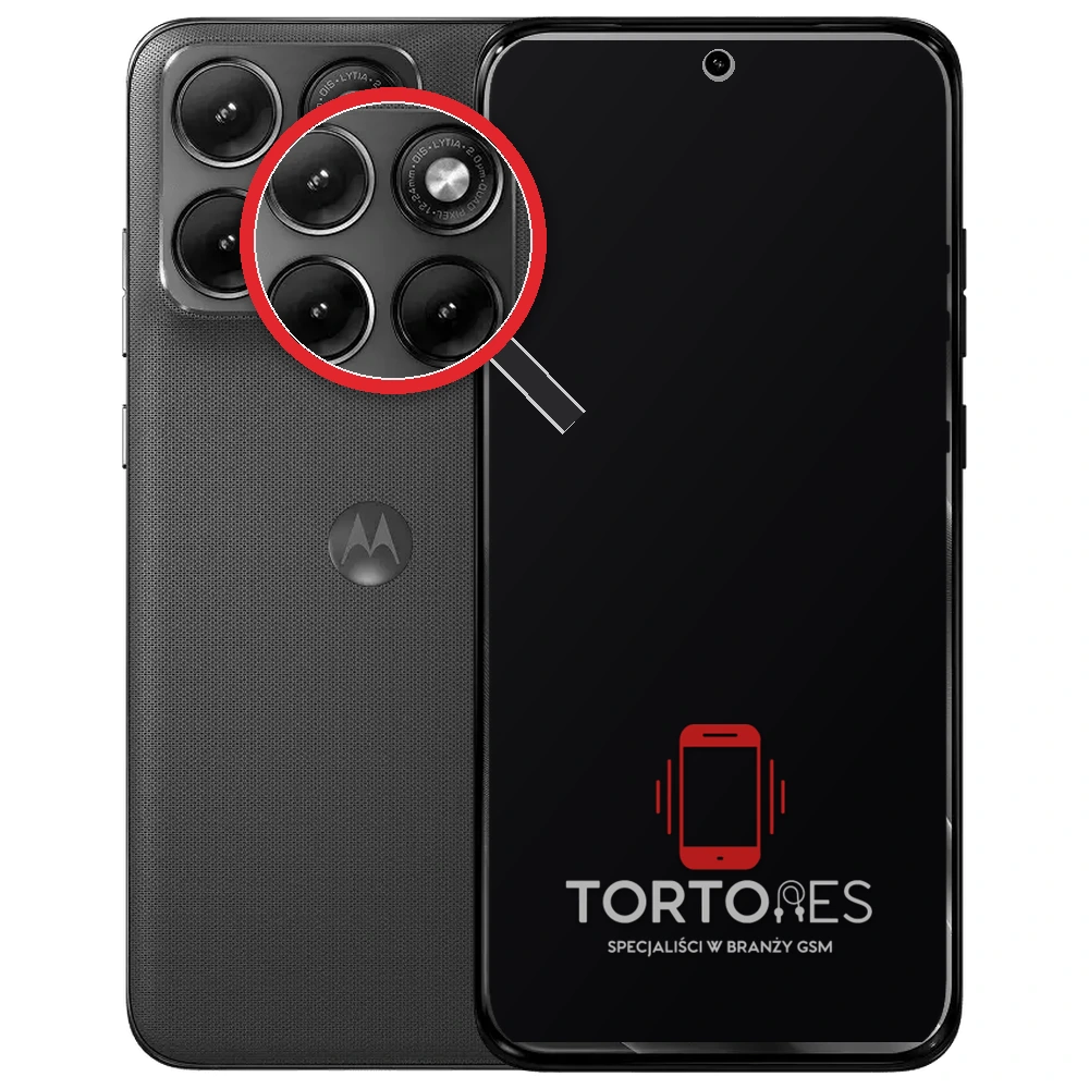 Motorola Edge 70 Fusion (5200 mAh) z lupą na tylnych aparatach - wymiana tylnej kamery