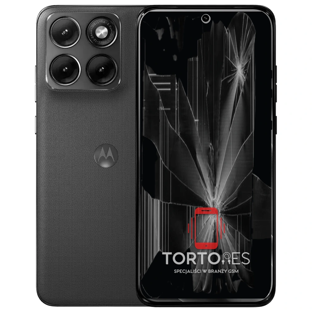 Motorola Edge 70 Fusion (5200 mAh) z ilustracją pękniętego wyświetlacza - wymiana zbitego wyświetlacza