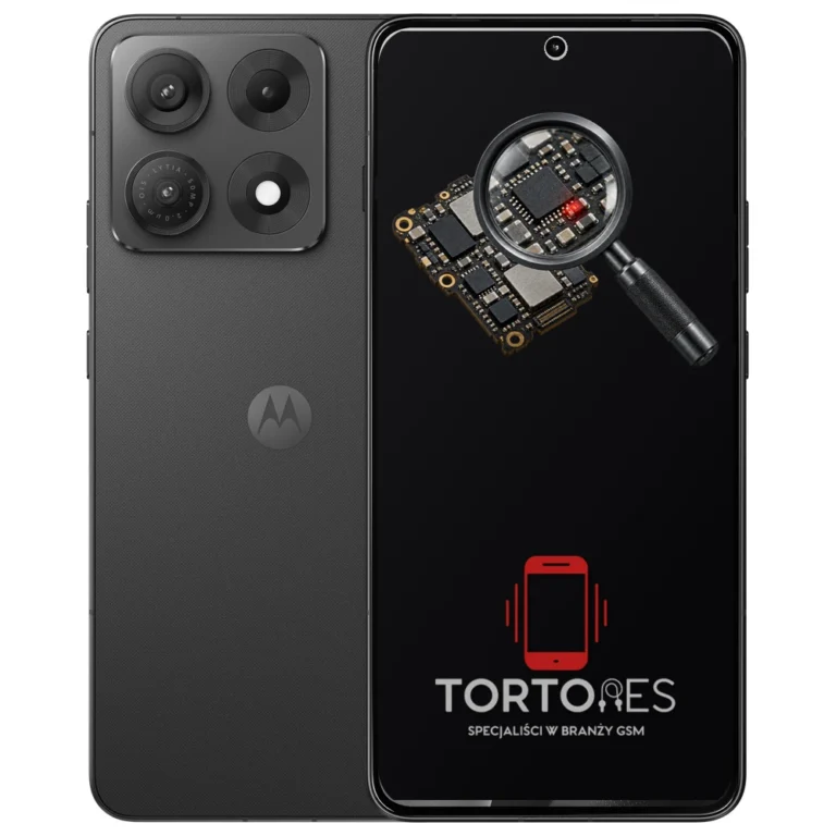 Motorola Edge 70 Max z symbolem diagnostyki - diagnoza telefonu