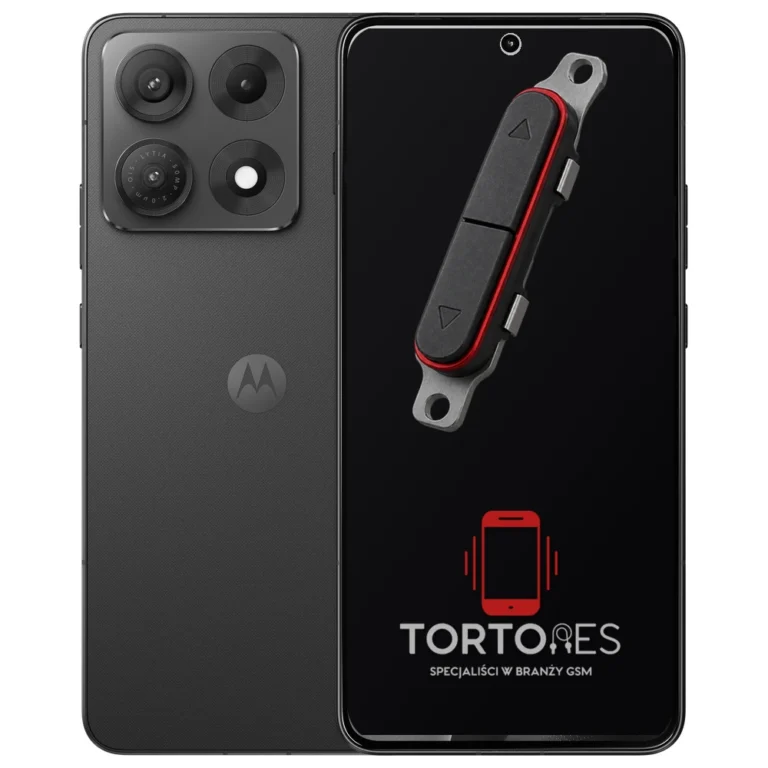 Motorola Edge 70 Max z symbolem przycisków - naprawa przycisków włączania i głośności