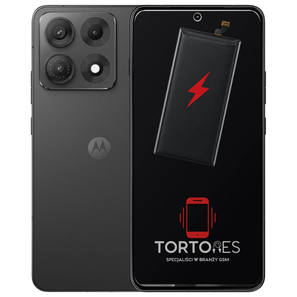 Motorola Edge 70 Max z ilustracją baterii - wymiana baterii