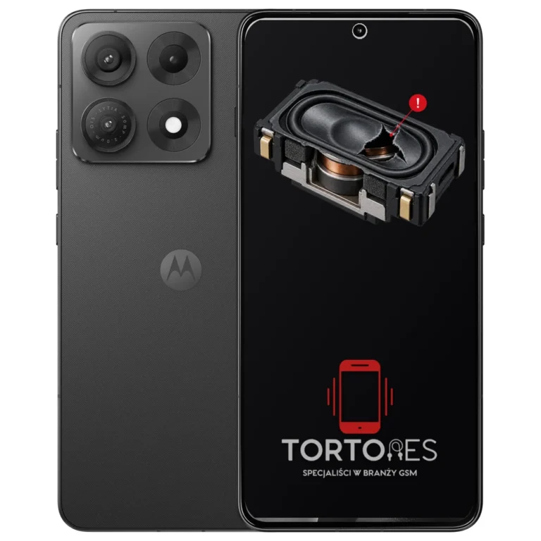 Motorola Edge 70 Max z symbolem głośnika multimedialnego - wymiana głośnika multimedialnego
