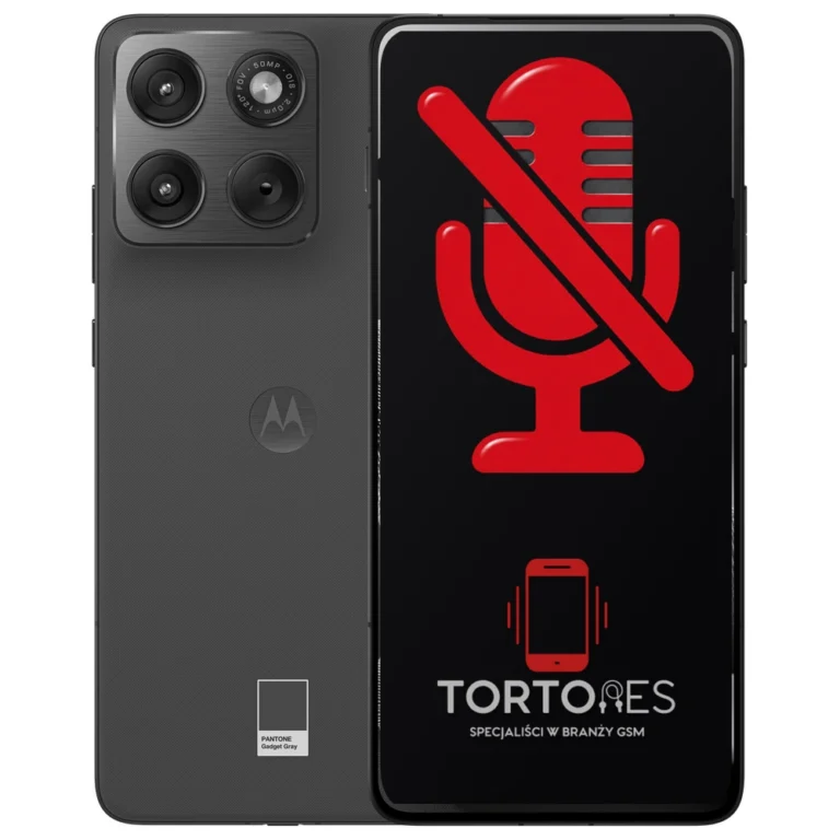 Motorola Edge 70 z symbolem mikrofonu - naprawa mikrofonu