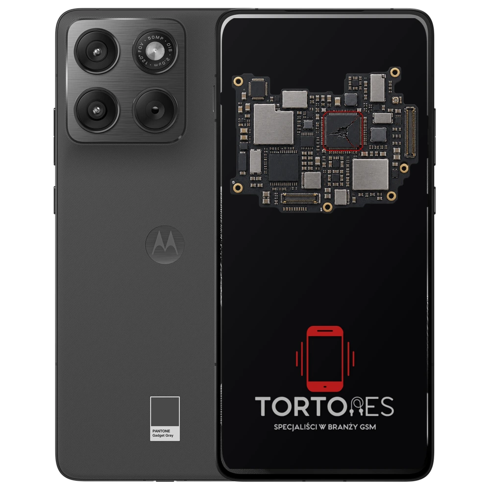 Motorola Edge 70 z ilustracją płyty głównej - naprawa płyty głównej