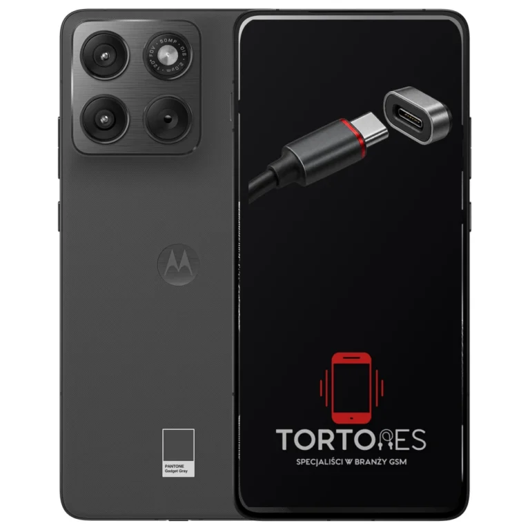 Motorola Edge 70 z ilustracją złącza ładowania - naprawa złącza ładowania