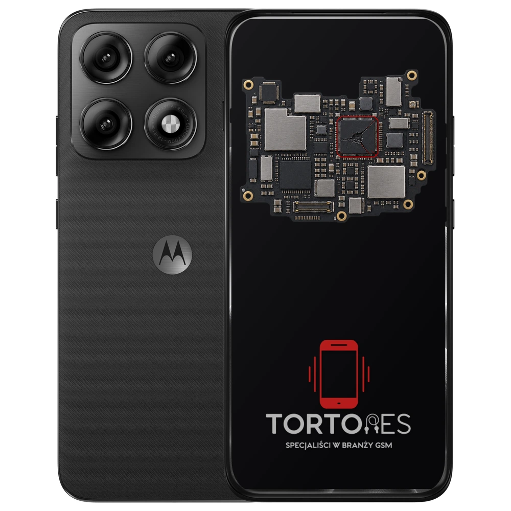 Motorola Edge 70 Pro z ilustracją płyty głównej - naprawa płyty głównej