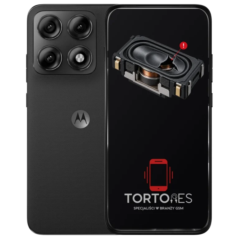 Motorola Edge 70 Pro z symbolem głośnika multimedialnego - wymiana głośnika multimedialnego