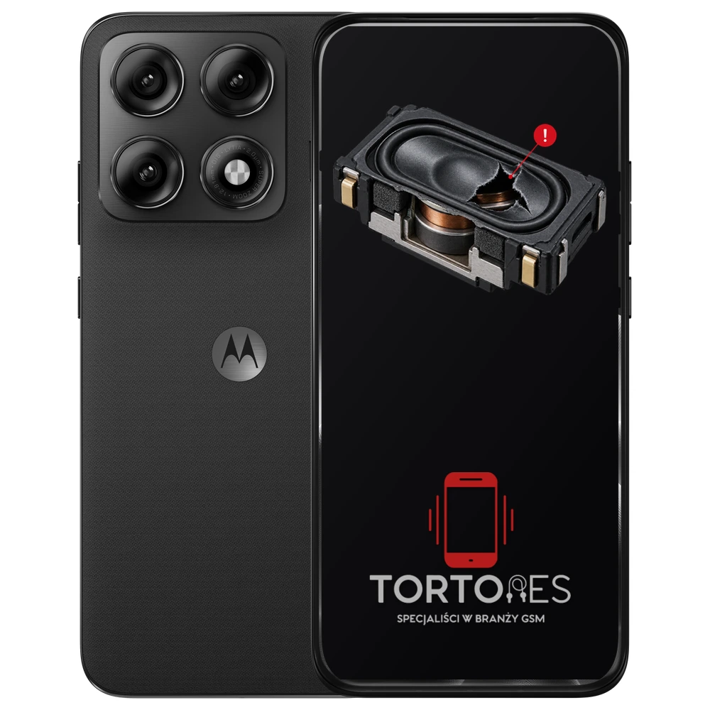 Motorola Edge 70 Pro z symbolem głośnika multimedialnego - wymiana głośnika multimedialnego