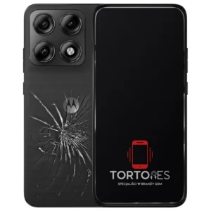 Motorola Edge 70 Pro z ilustracją pękniętej tylnej klapki - wymiana zbitej klapki