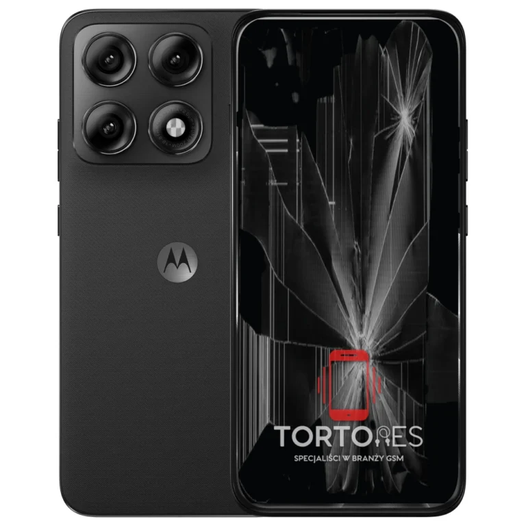 Motorola Edge 70 Pro z ilustracją pękniętego wyświetlacza - wymiana zbitego wyświetlacza
