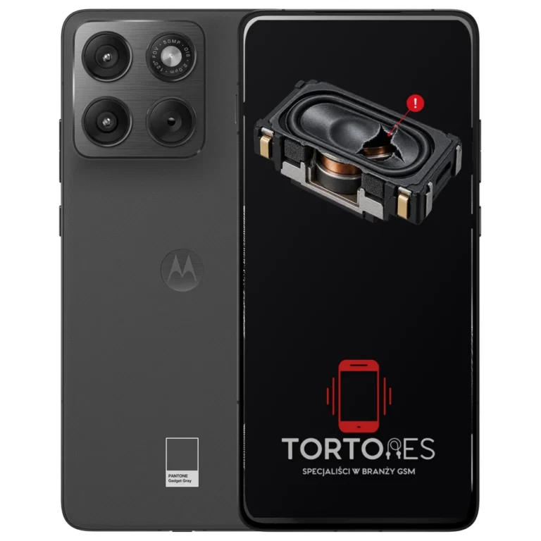 Motorola Edge 70 z symbolem głośnika multimedialnego - wymiana głośnika multimedialnego
