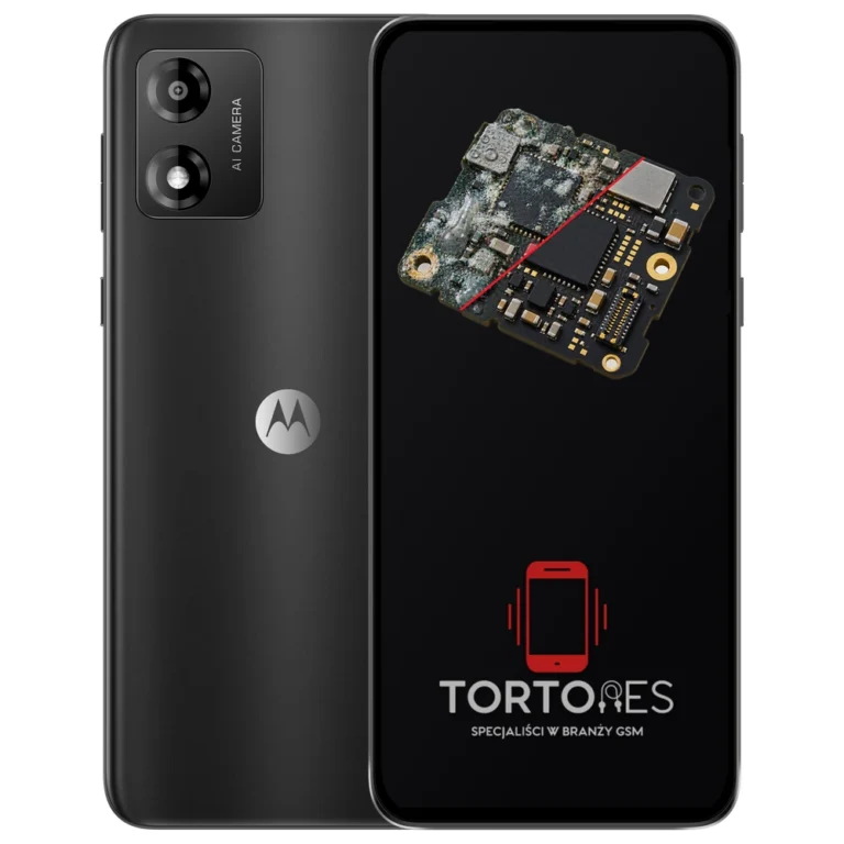 Motorola Moto E13 z ilustracją zalania - czyszczenie po zalaniu