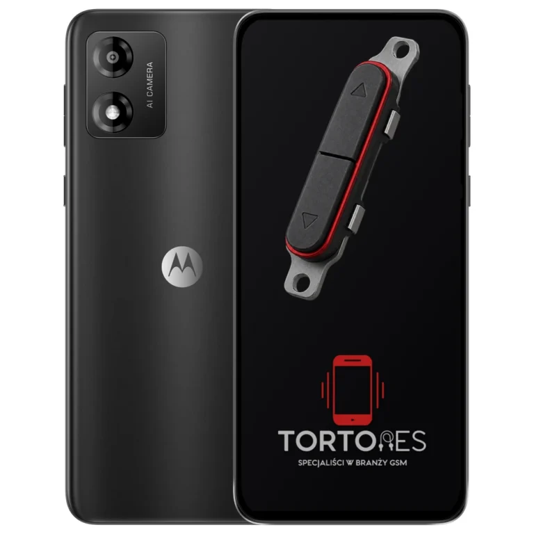Motorola Moto E13 z symbolem przycisków - naprawa przycisków włączania i głośności