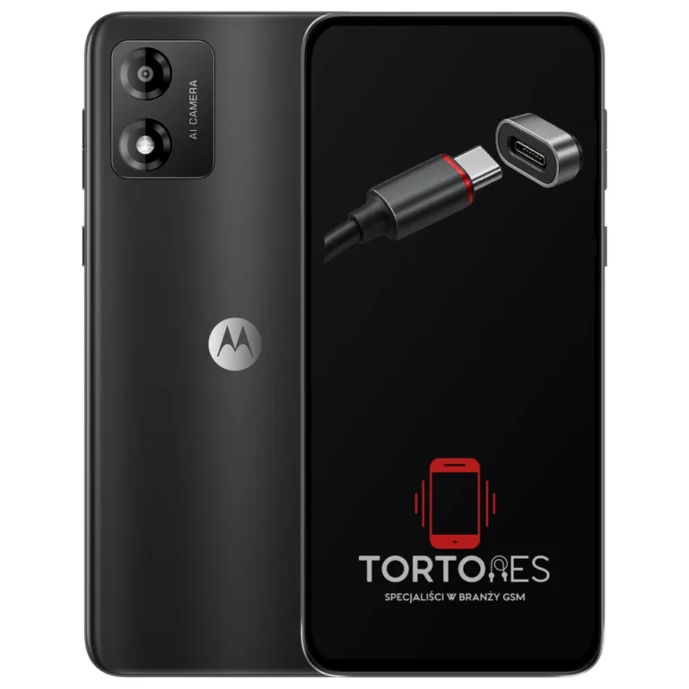 Motorola Moto E13 z ilustracją złącza ładowania - naprawa złącza ładowania