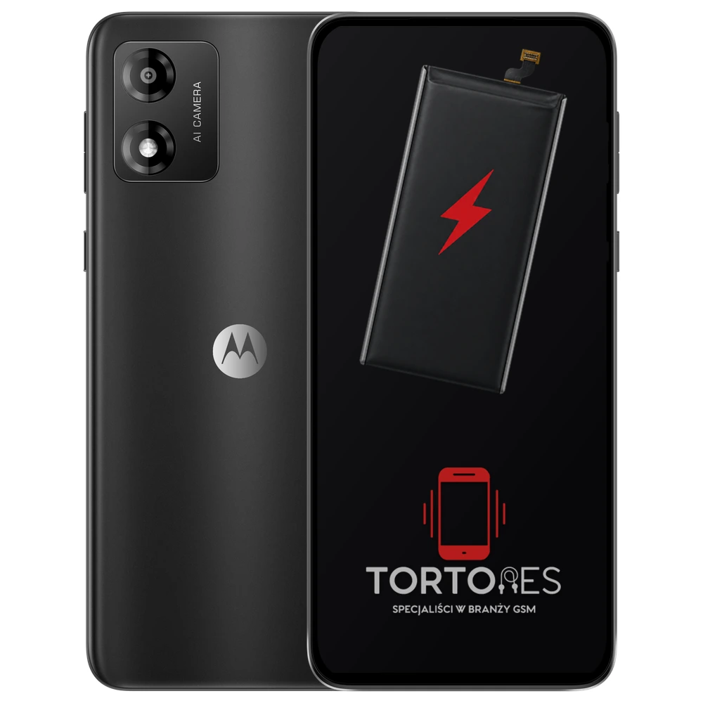 Motorola Moto E13 z ilustracją baterii - wymiana baterii