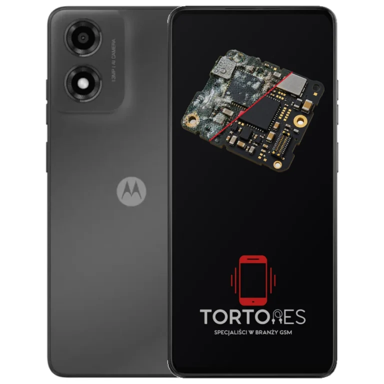 Motorola Moto E14 z ilustracją zalania - czyszczenie po zalaniu