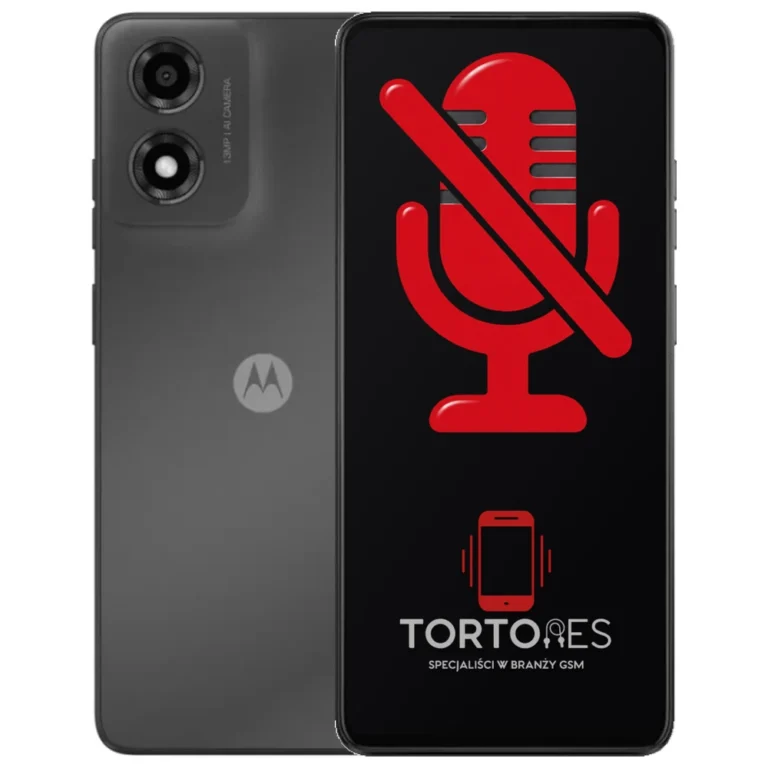 Motorola Moto E14 z symbolem mikrofonu - naprawa mikrofonu