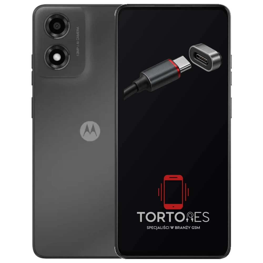 Motorola Moto E14 z ilustracją złącza ładowania - naprawa złącza ładowania