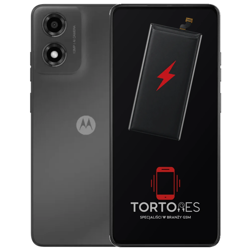 Motorola Moto E14 z ilustracją baterii - wymiana baterii