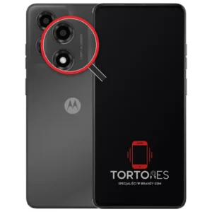 Motorola Moto E14 z lupą na tylnych aparatach - wymiana tylnej kamery