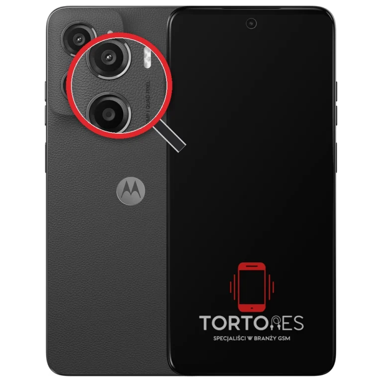 Motorola Moto E15 z lupą na tylnych aparatach - wymiana tylnej kamery