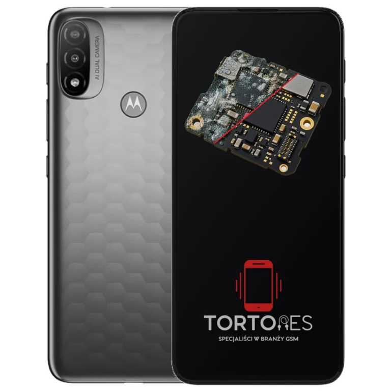 Motorola Moto E20 z ilustracją zalania - czyszczenie po zalaniu