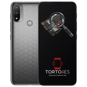 Motorola Moto E20 z symbolem diagnostyki - diagnoza telefonu