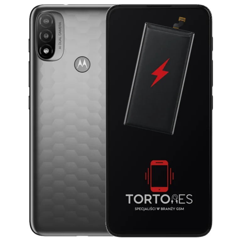 Motorola Moto E20 z ilustracją baterii - wymiana baterii