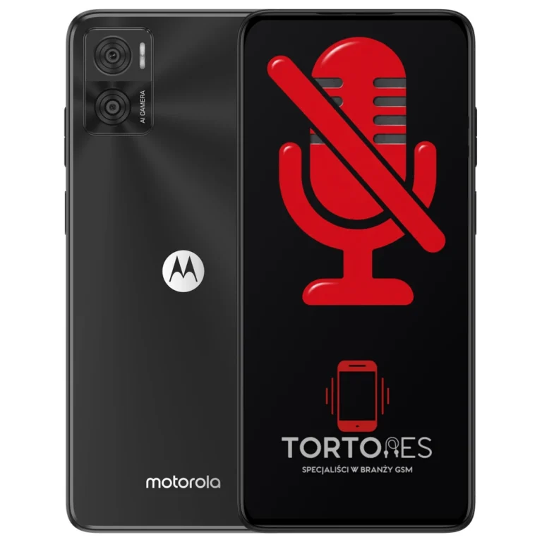 Motorola Moto E22 z symbolem mikrofonu - naprawa mikrofonu