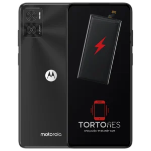 Motorola Moto E22 z ilustracją baterii - wymiana baterii