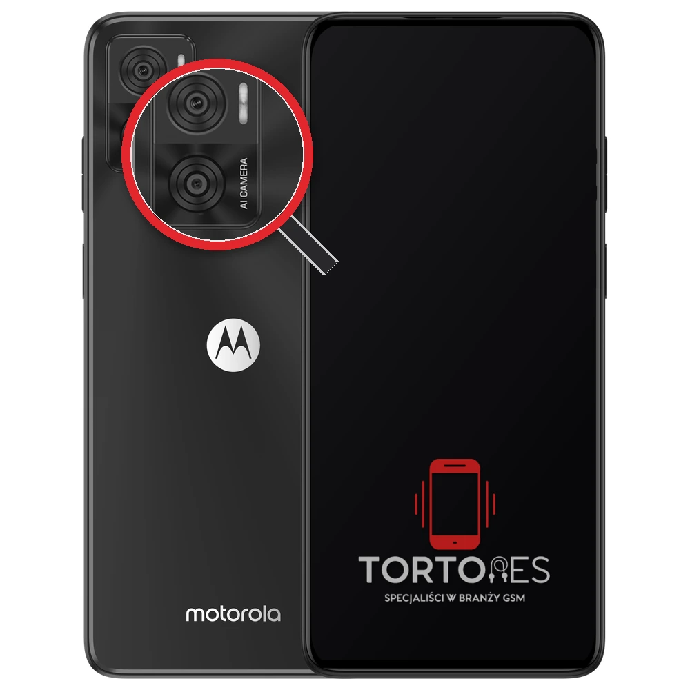 Motorola Moto E22 z lupą na tylnych aparatach - wymiana tylnej kamery