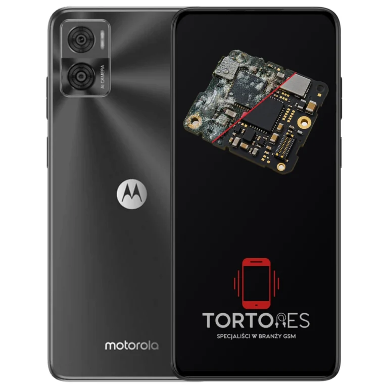 Motorola Moto E22i z ilustracją zalania - czyszczenie po zalaniu