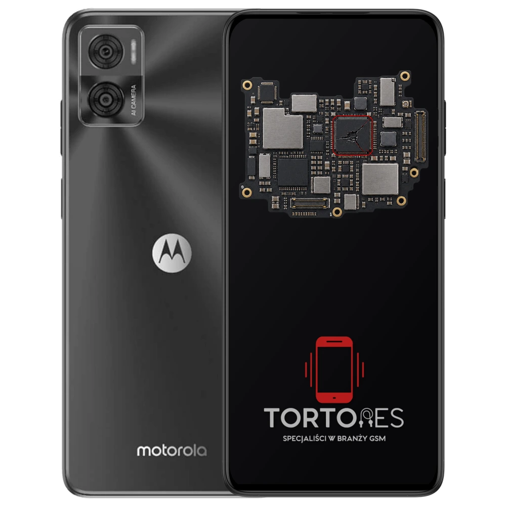 Motorola Moto E22i z ilustracją płyty głównej - naprawa płyty głównej