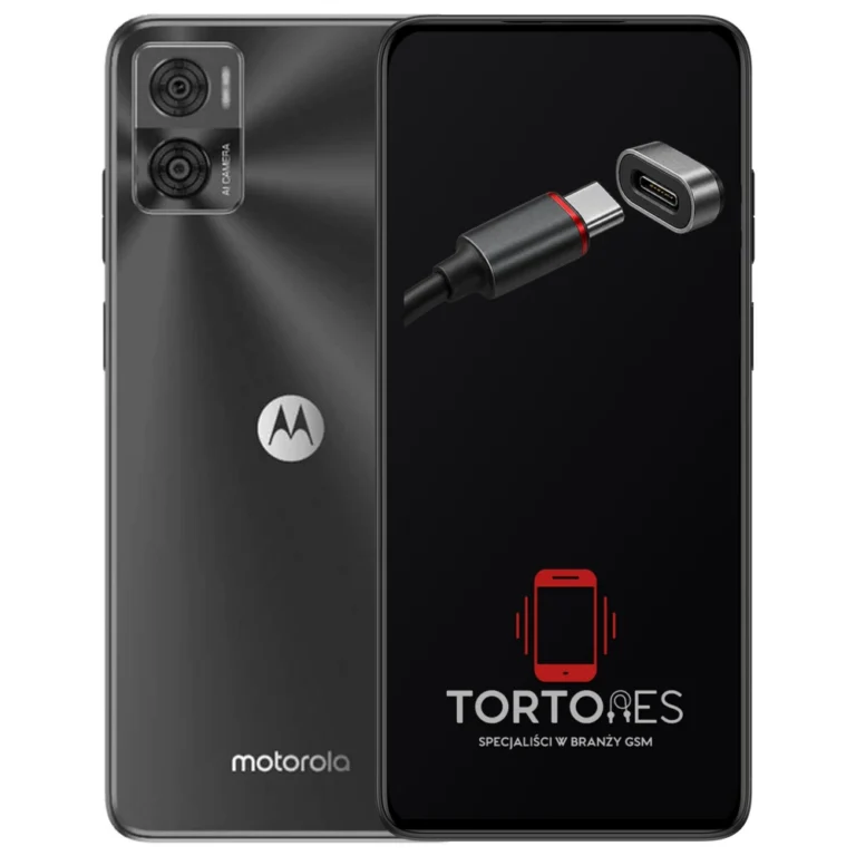 Motorola Moto E22i z ilustracją złącza ładowania - naprawa złącza ładowania