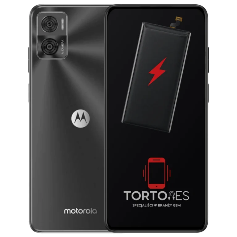 Motorola Moto E22i z ilustracją baterii - wymiana baterii