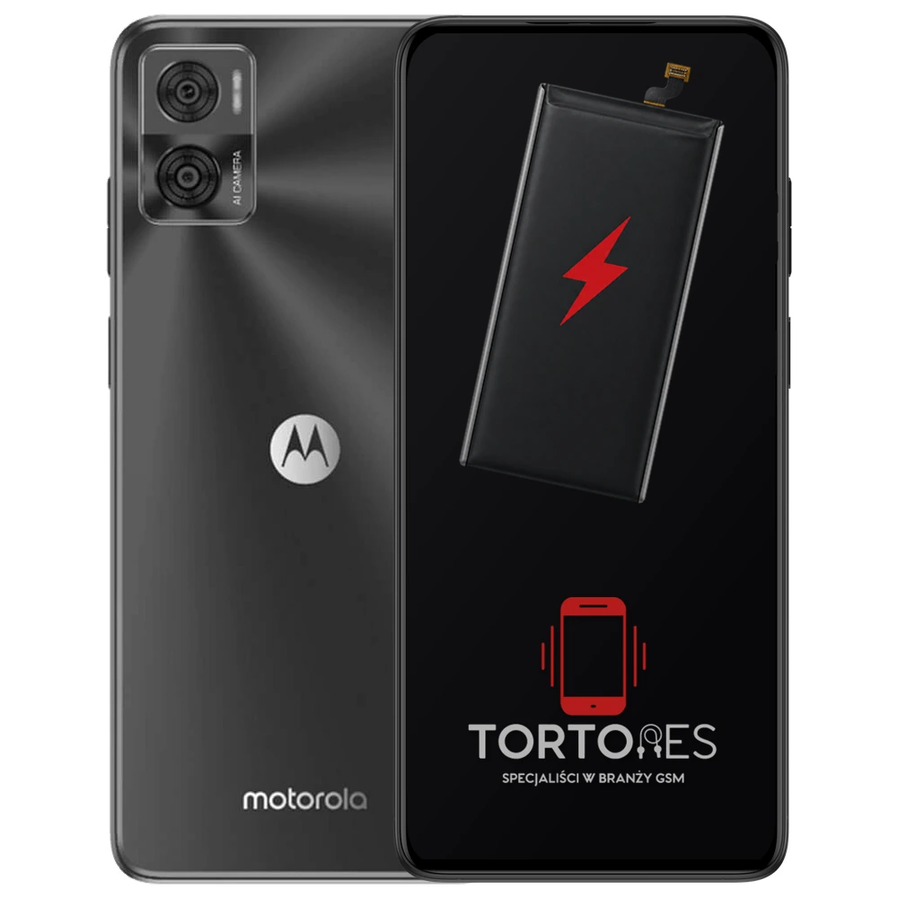 Motorola Moto E22i z ilustracją baterii - wymiana baterii