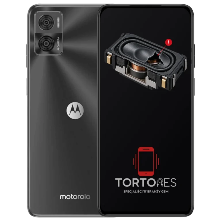 Motorola Moto E22i z symbolem głośnika multimedialnego - wymiana głośnika multimedialnego