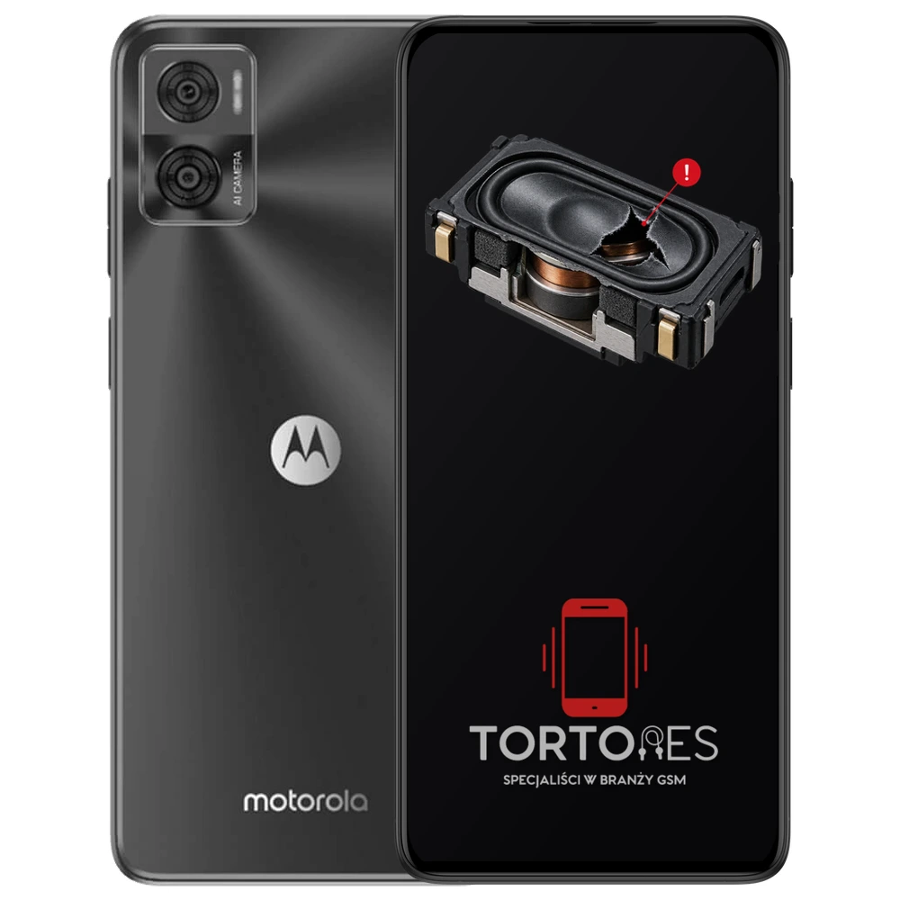 Motorola Moto E22i z symbolem głośnika multimedialnego - wymiana głośnika multimedialnego