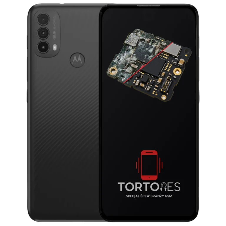 Motorola Moto E30 z ilustracją zalania - czyszczenie po zalaniu