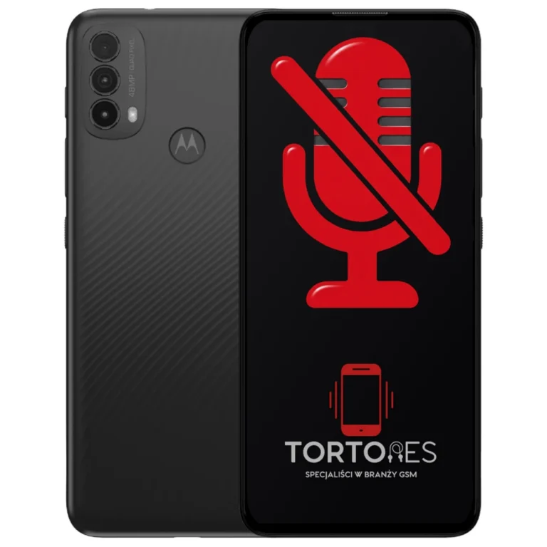 Motorola Moto E30 z symbolem mikrofonu - naprawa mikrofonu