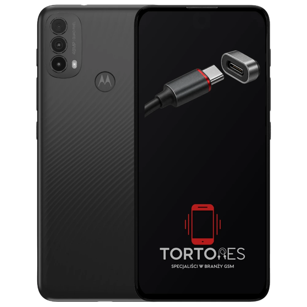 Motorola Moto E30 z ilustracją złącza ładowania - naprawa złącza ładowania