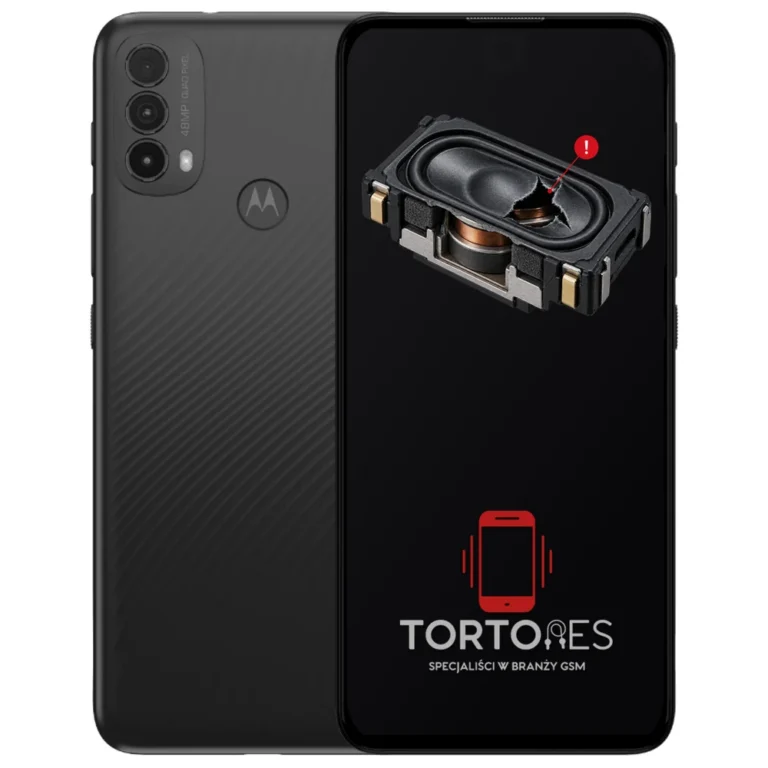 Motorola Moto E30 z symbolem głośnika multimedialnego - wymiana głośnika multimedialnego