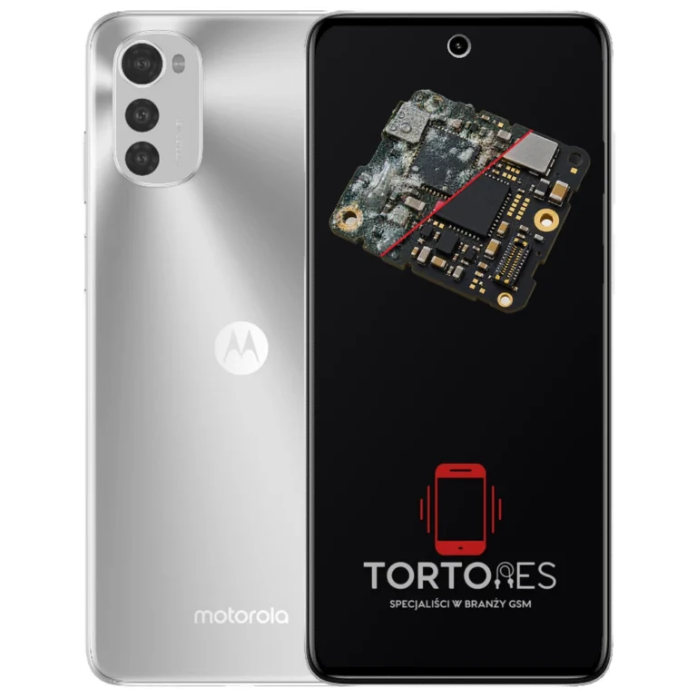 Motorola Moto E32s z ilustracją zalania - czyszczenie po zalaniu