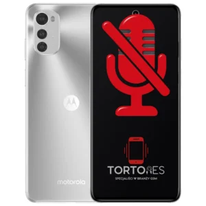 Motorola Moto E32s z symbolem mikrofonu - naprawa mikrofonu