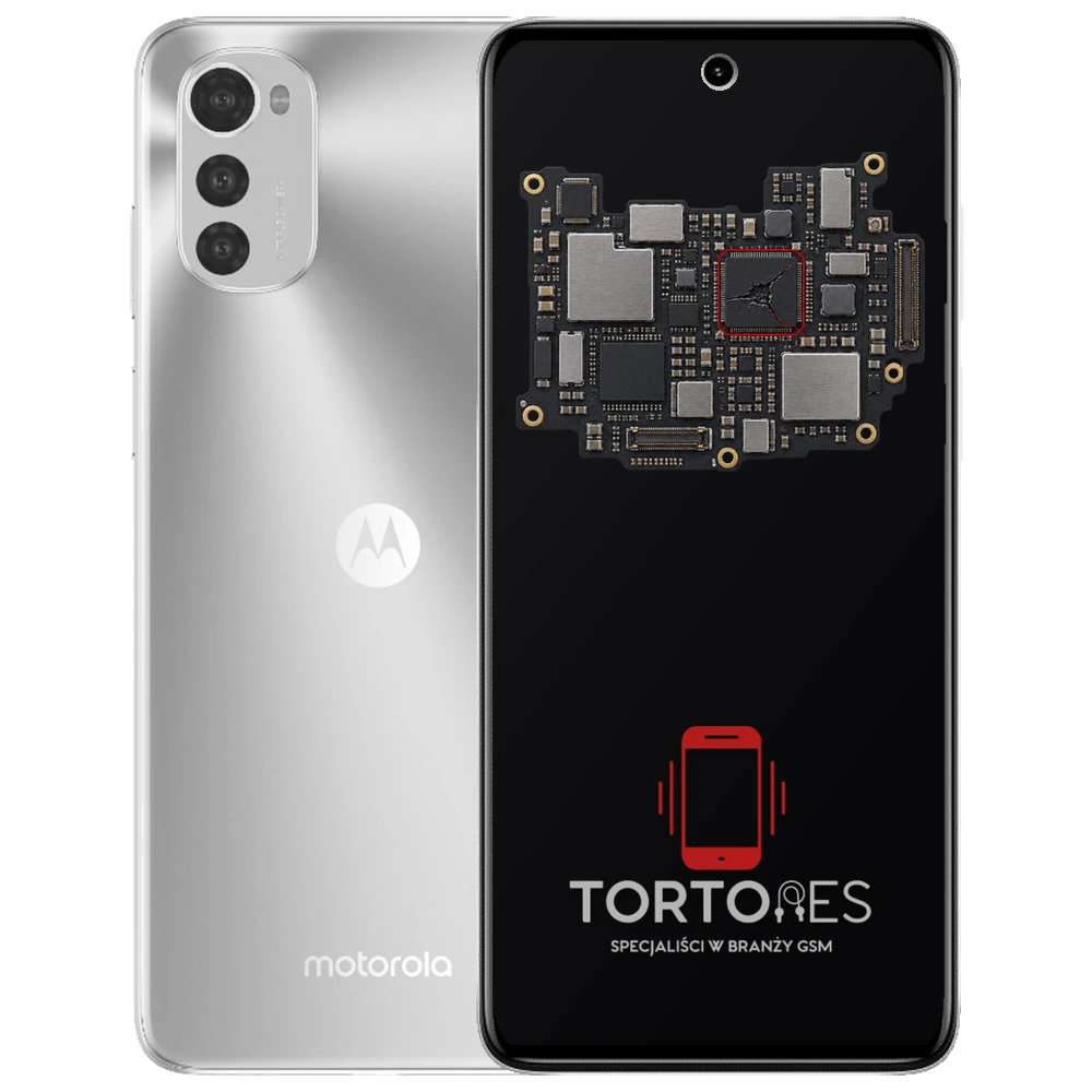 Motorola Moto E32s z ilustracją płyty głównej - naprawa płyty głównej