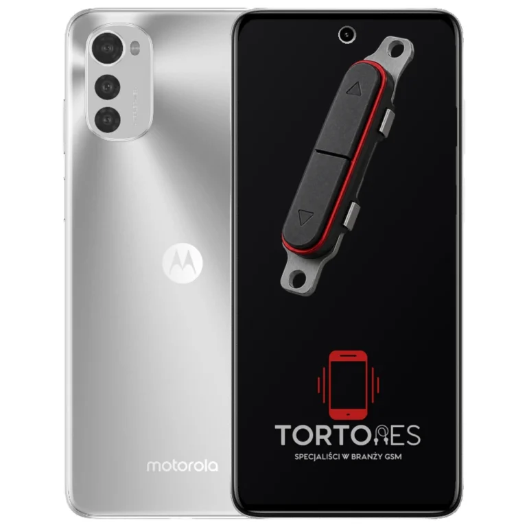 Motorola Moto E32s z symbolem przycisków - naprawa przycisków włączania i głośności